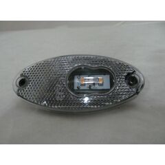 Фонарь габаритный LED белый овал (ан.ГФ 2)