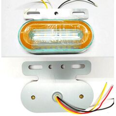 Фонарь габаритный 24 LED овальный НЕОН (с подсветкой колеса)