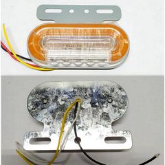 Фонарь габаритный LED овальный НЕОН (с подсветкой колеса), Бегущий